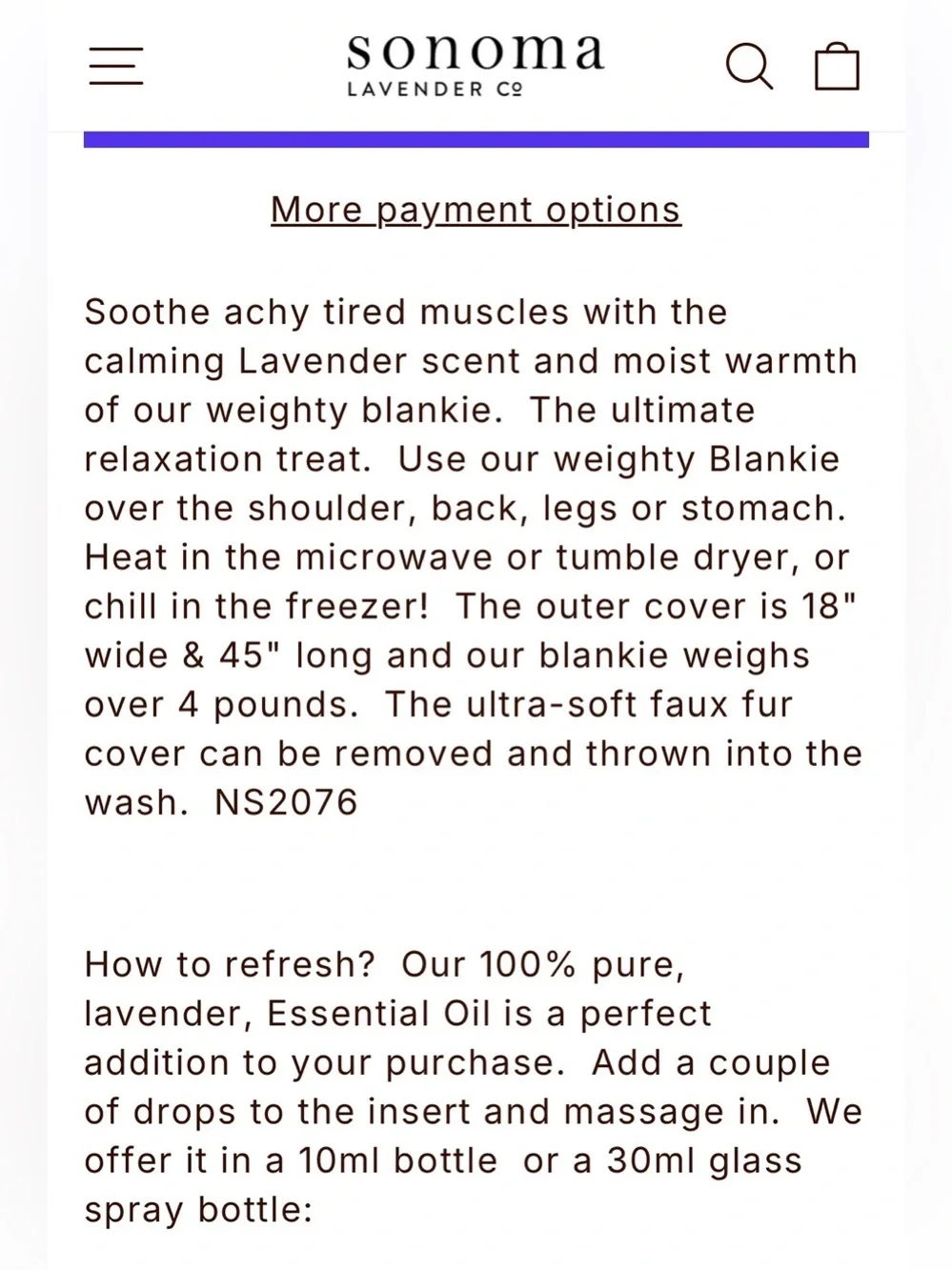Sonoma Lavender Spa Blankie in Platinum Angora - Silvery Gray